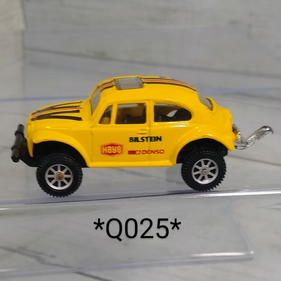 Maisto Diecast Metal Plastic Yellow Black 3"l VW Baja Bug Rally Toy Car - Picture 9 of 9